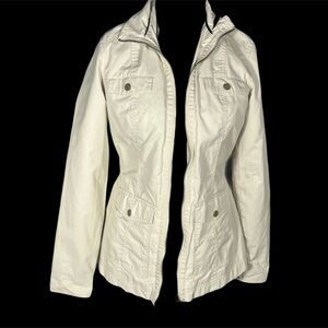 Tommy Hilfiger Cream Utility Jacket for Women